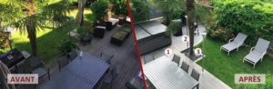 Daniel Moquet signe vos allées, avant-après rénovation de terrasse